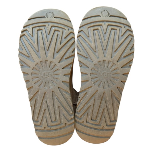 UGG Bailey Button Chestnut Sheepskin Boots size 7 - Picture 8 of 10